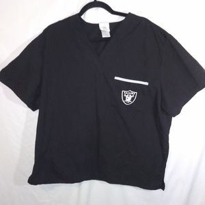 Las Vegas Raiders Scrub Top